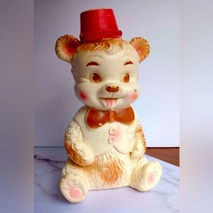 Rare Vintage 1960’s Edward Mobley Squeaky The Edward Mobley Co. Fez Hat Bow tie